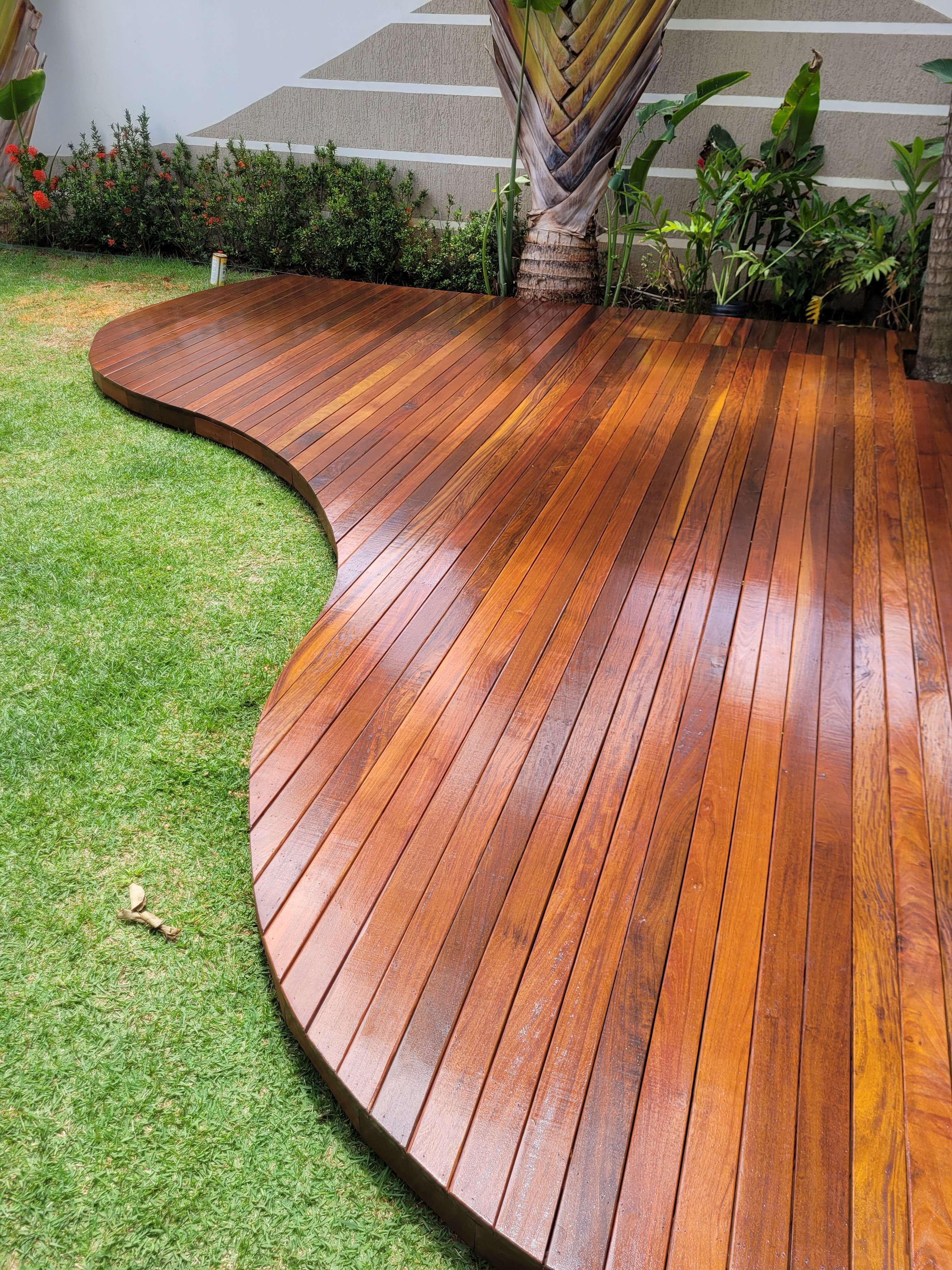 Deck de madeira 7 centímetros